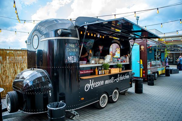 Foodtruck Ausgabe bei einem Event